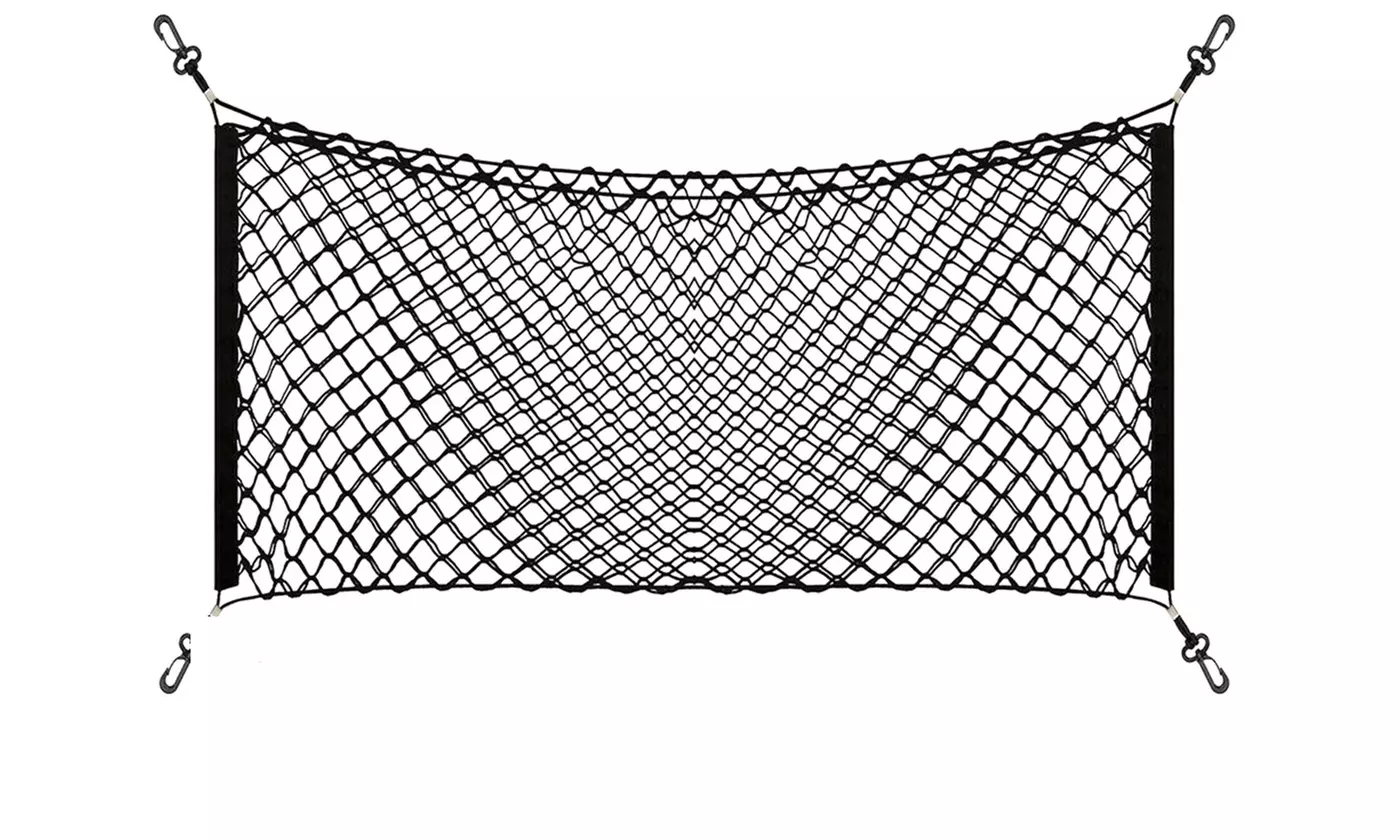 iMounTEK Adjustable Elastic Trunk Net for Car, Van, Truck, and SUV Storage - Second Medium