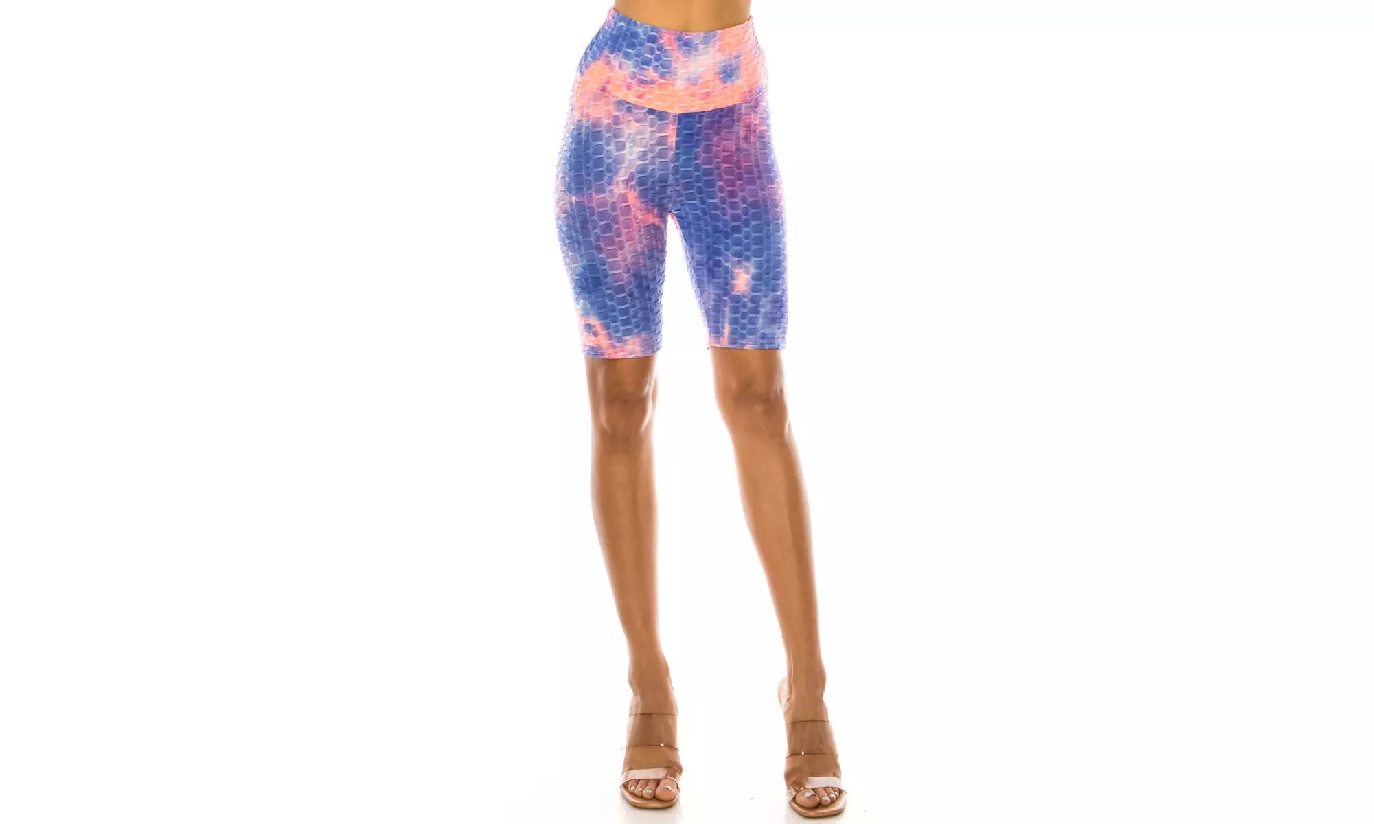 Women's Tiedye, Honeycomb athletic Biker Shorts