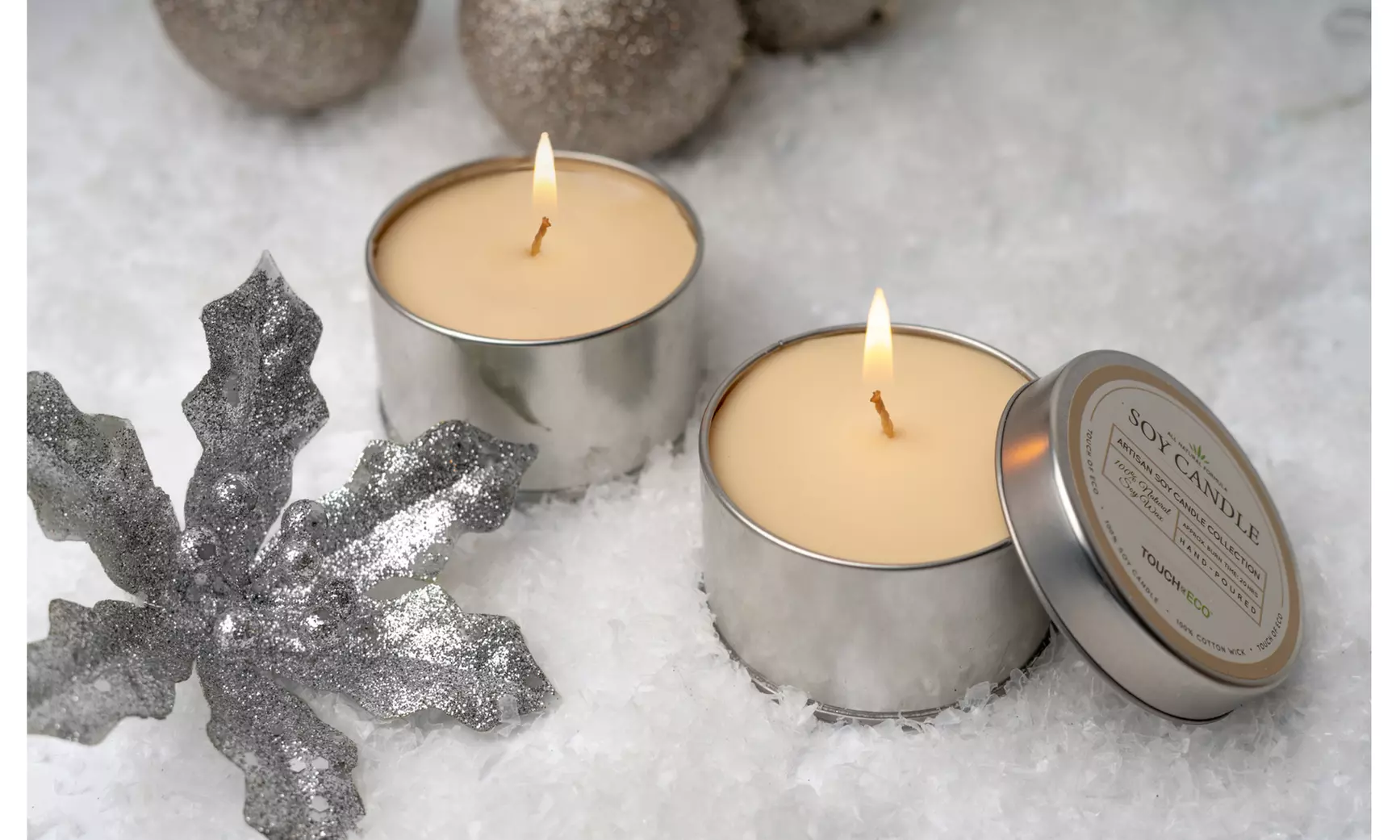 All Natural Artisan Holiday Scented Soy Candles(2-, 6-, or 12-Pack) - Primary Image