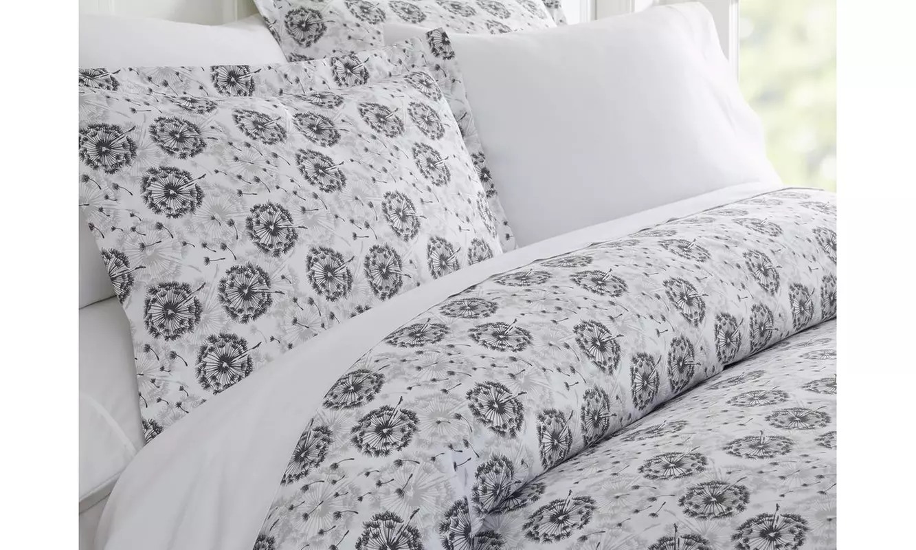 Merit Linens Premium Ultra Soft 3 Piece Patterned Duvet Cover Set