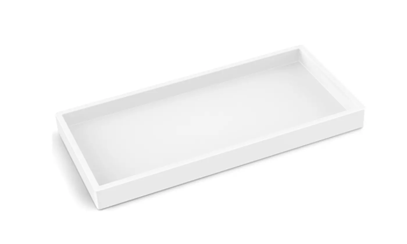 12" Large Silicone Bathroom Vanity Tray Countertop Organizer