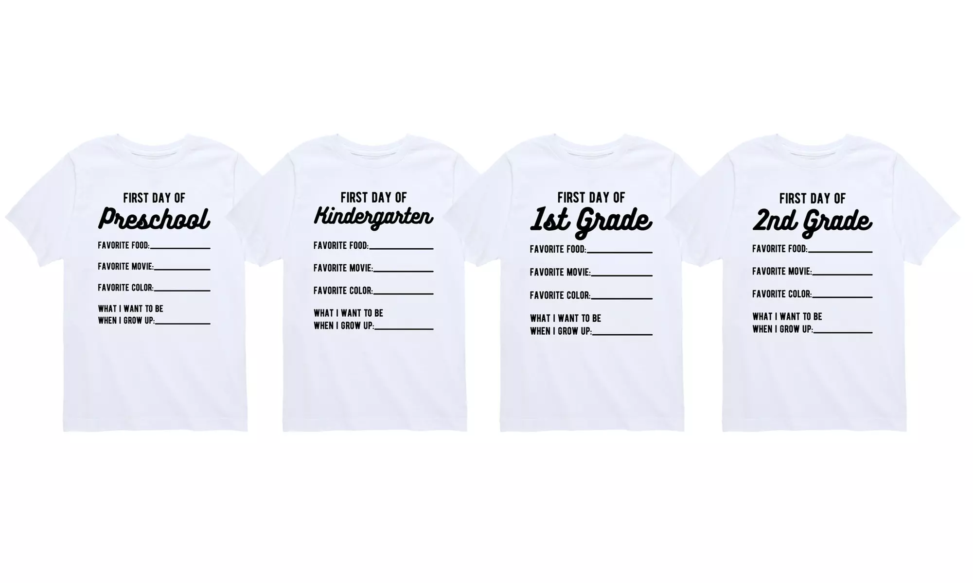 Instant Message: Kids Fill-In First Day of School Tees - Primary Image