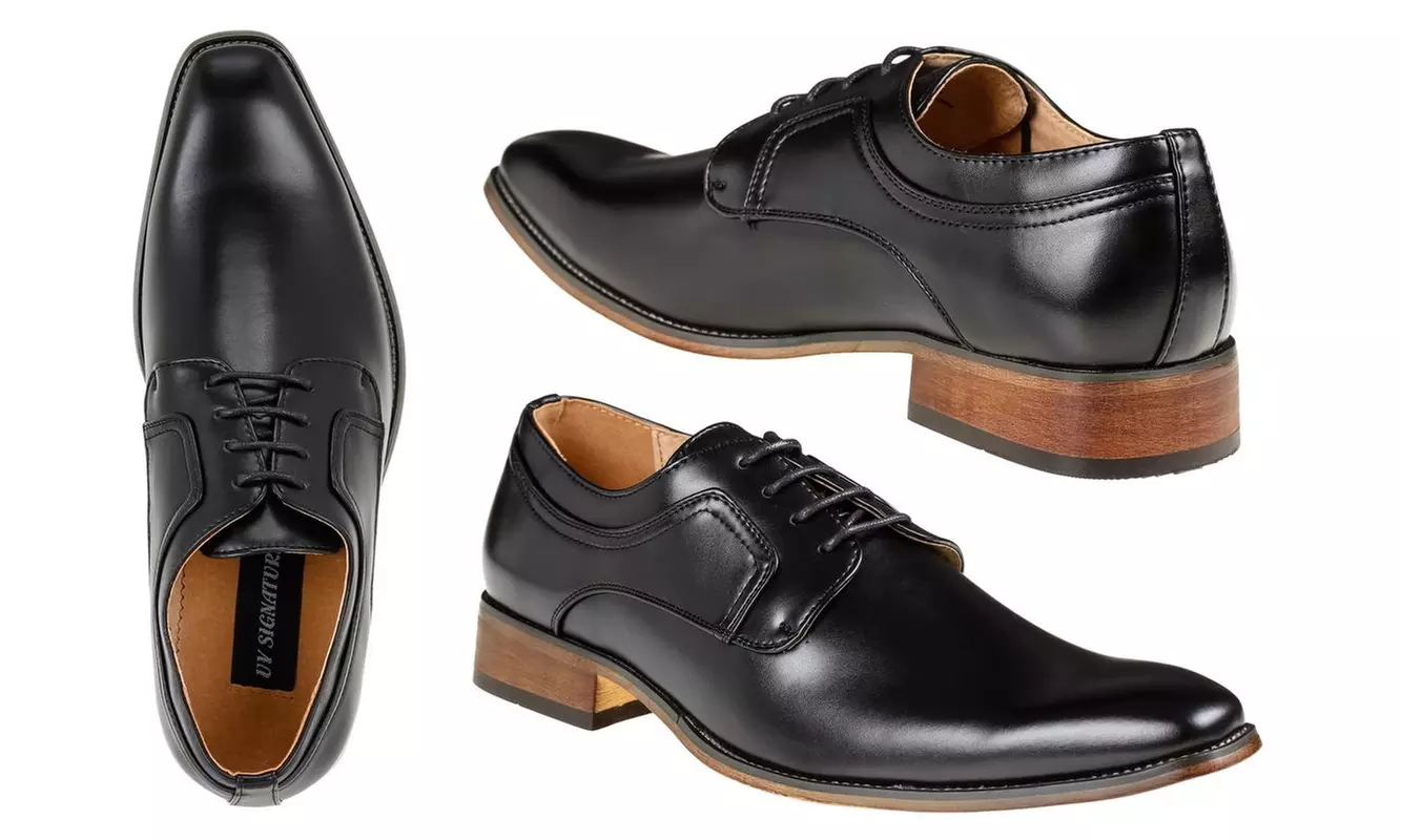 Signature Men's Classic Lace Up Dress Shoes