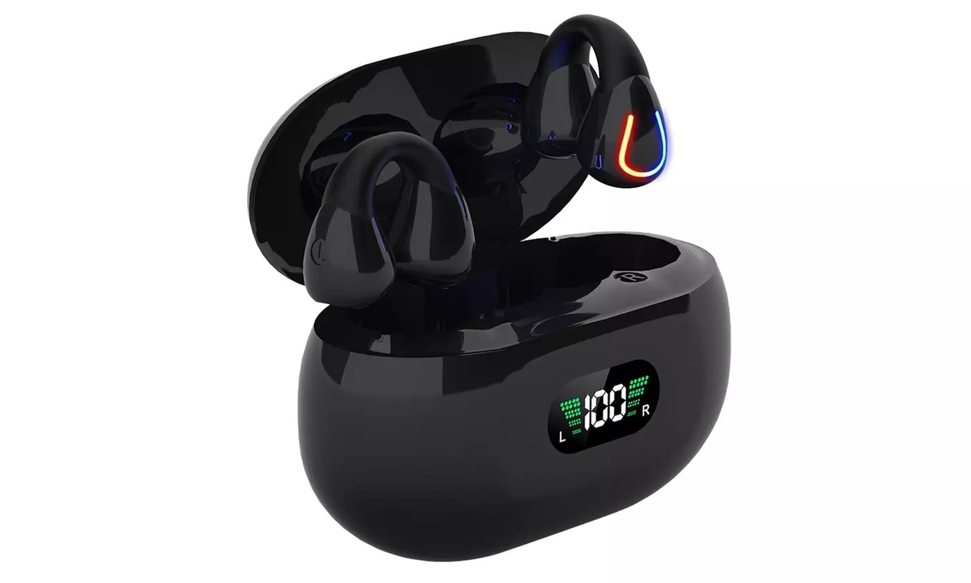iMounTEK Bluetooth Earbuds V5.3 Wireless Headphones w/ LED Display Charging Case