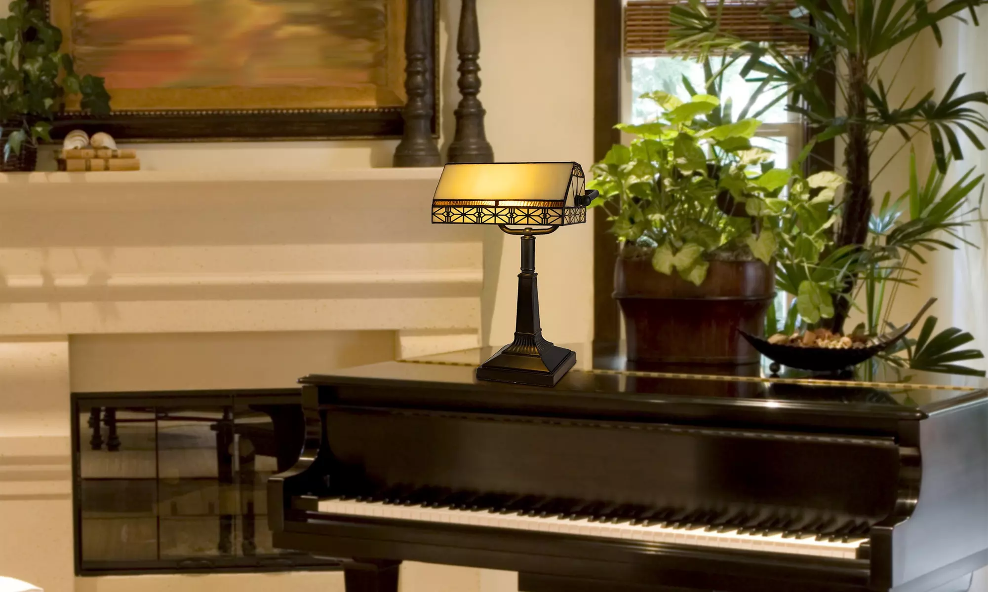 Lavish Home Collection: Bankers Table or Desk Lamp - Second Medium