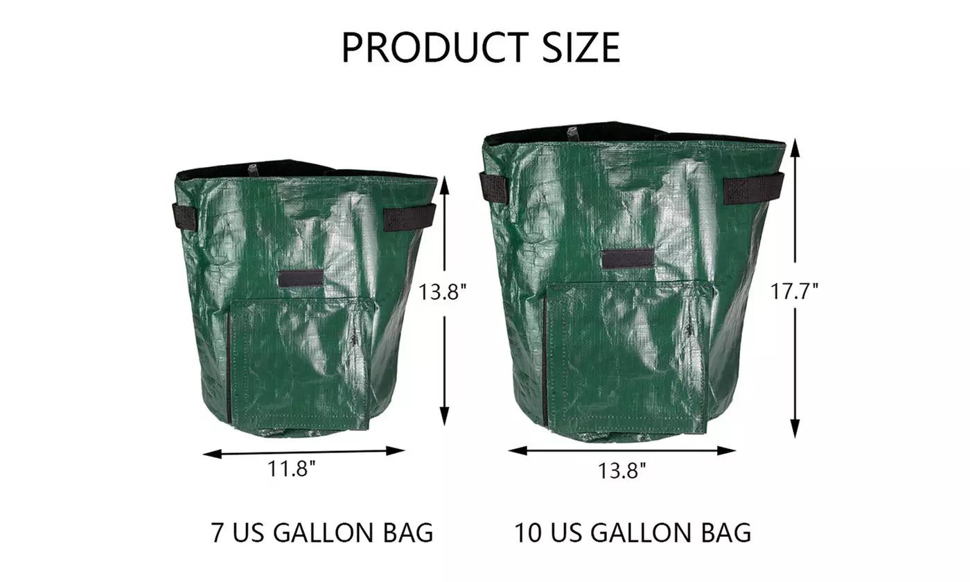 7/10 Gallon Potato Grow Bags Side Window Vegetable Grow Bags