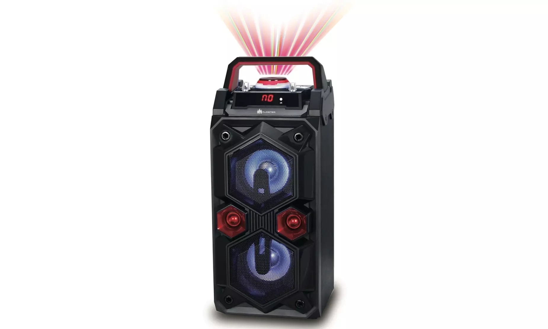 Audster AUD-C202 Portable Wireless Rechargeable Bluetooth Speaker W/ LED Lights - Second Medium