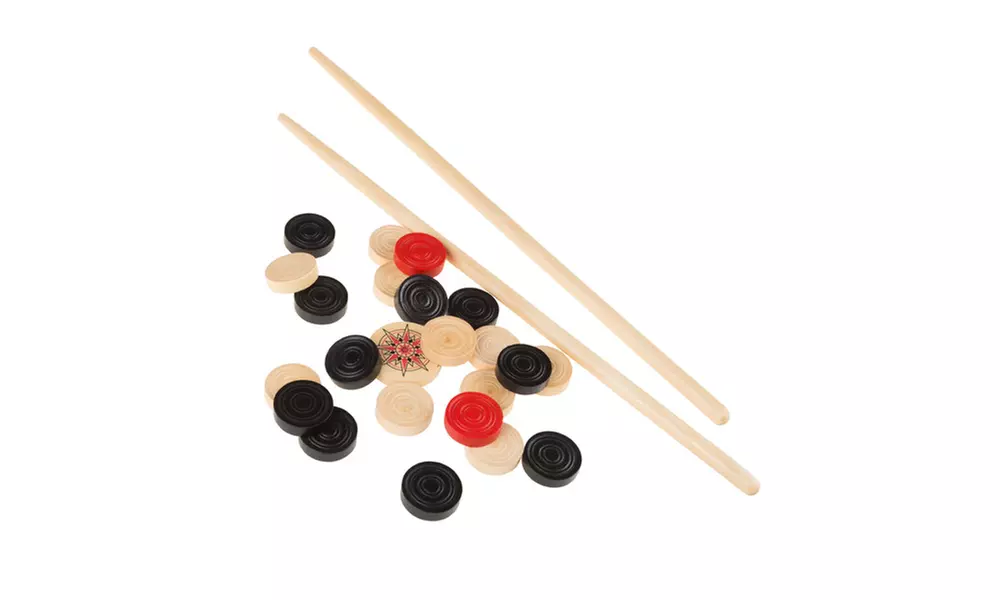 Carrom Board Game Classic Strike and Pocket Table Game for Adults and Kids - Second Medium