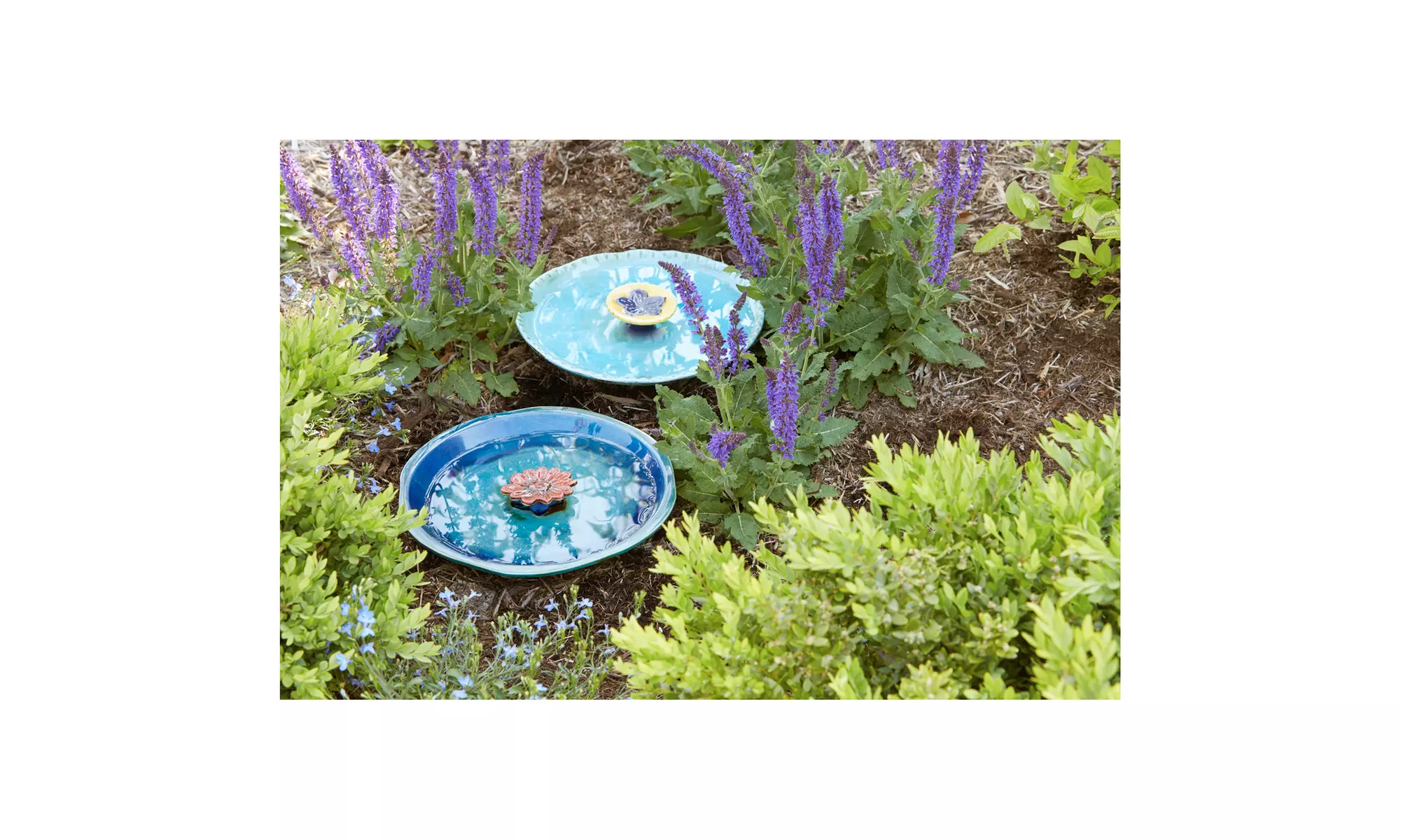 12" Ceramic Bee Baths - Second Medium