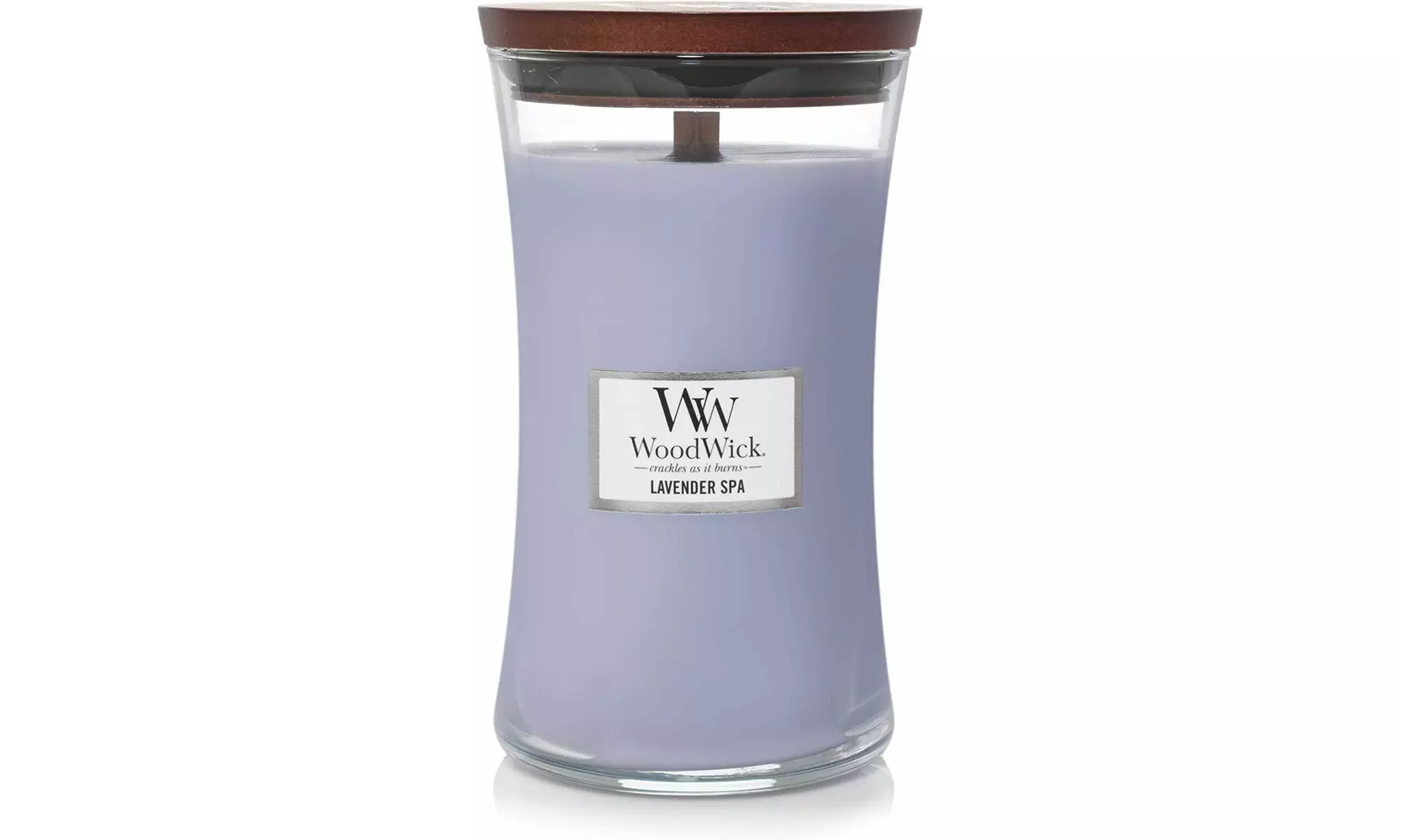Woodwick Large Hourglass Scented Candle - Lavender Spa 21.5 oz - Primary Image