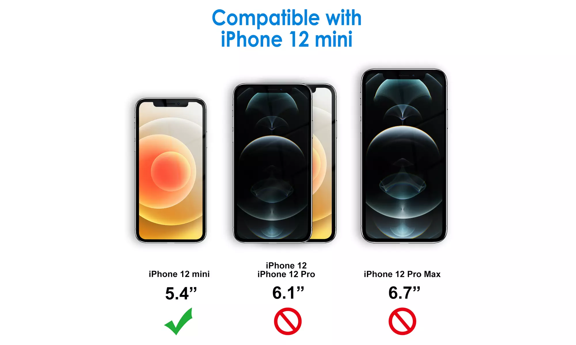 Screen Protector for iPhone X/XR/XS/XS Max, 11/12/13, Mini, Pro, Pro Max, 3-Pack