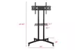 32 to 65 Inch Mobile TV Cart Universal Flat Screen Rolling TV Stand on Wheels - Second Medium