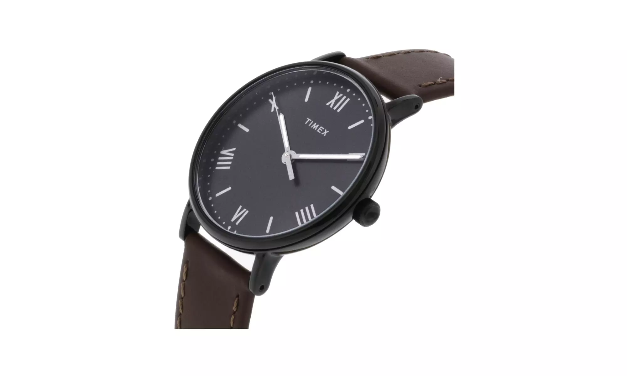Timex Men's Southview TW2R80300 Black Leather Quartz Fashion Watch - Second Medium