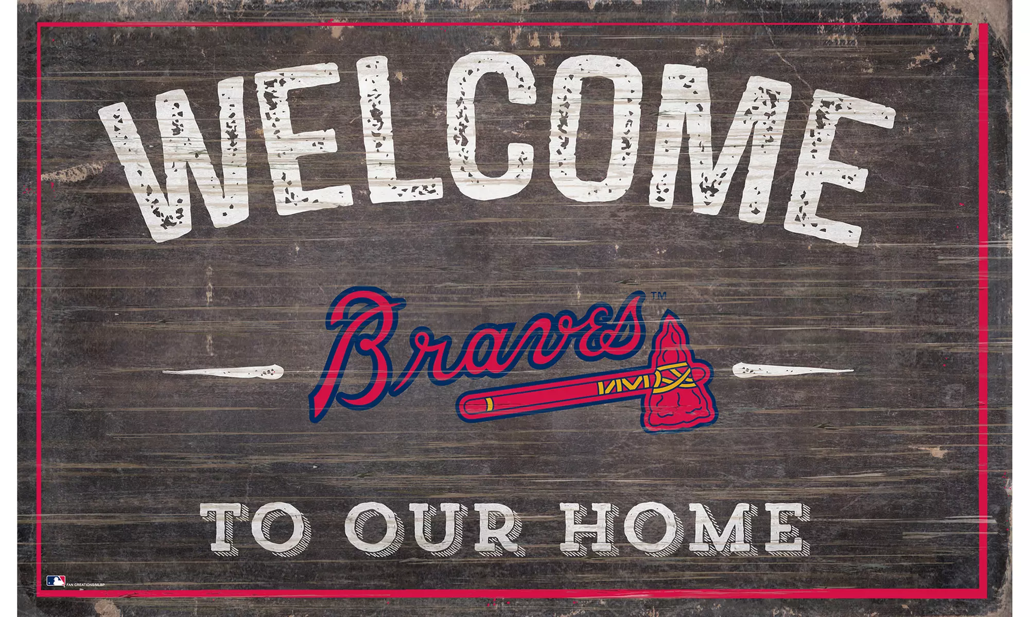 MLB 11x19 Welcome To Our Home - Primary Image
