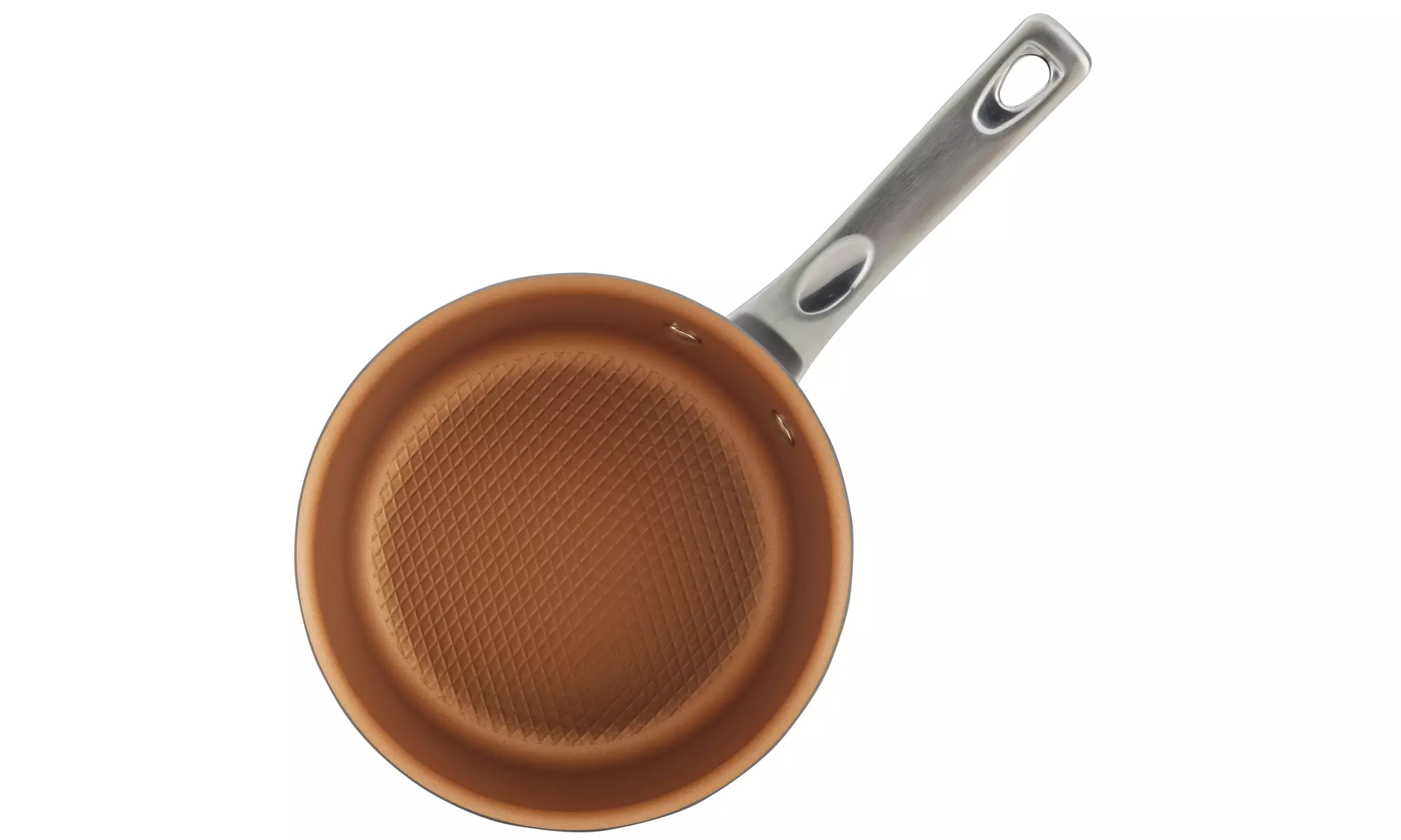 Ayesha Home Collection Hard-Anodized Nonstick Covered Saucepan 2qt Gray - Second Medium