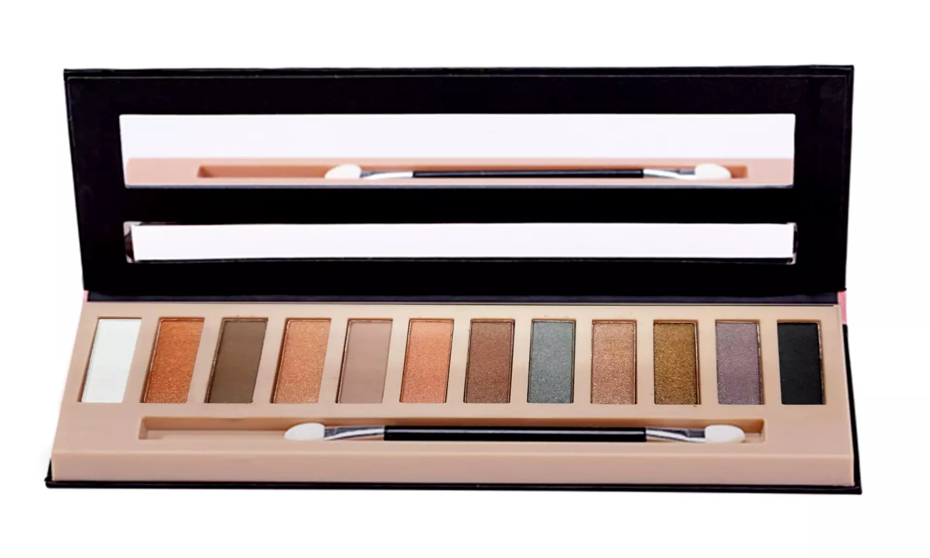 Pro Matte Cosmetic Makeup Eyeshadow Palette - 12 Colors - Second Medium