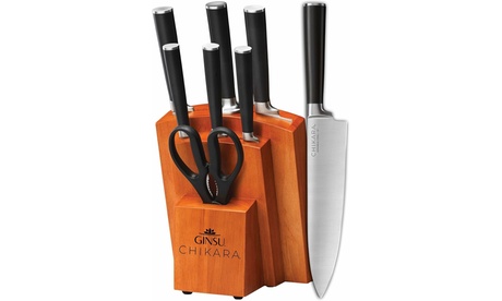 Ginsu Chikara 8-Piece Knife Block Set Black