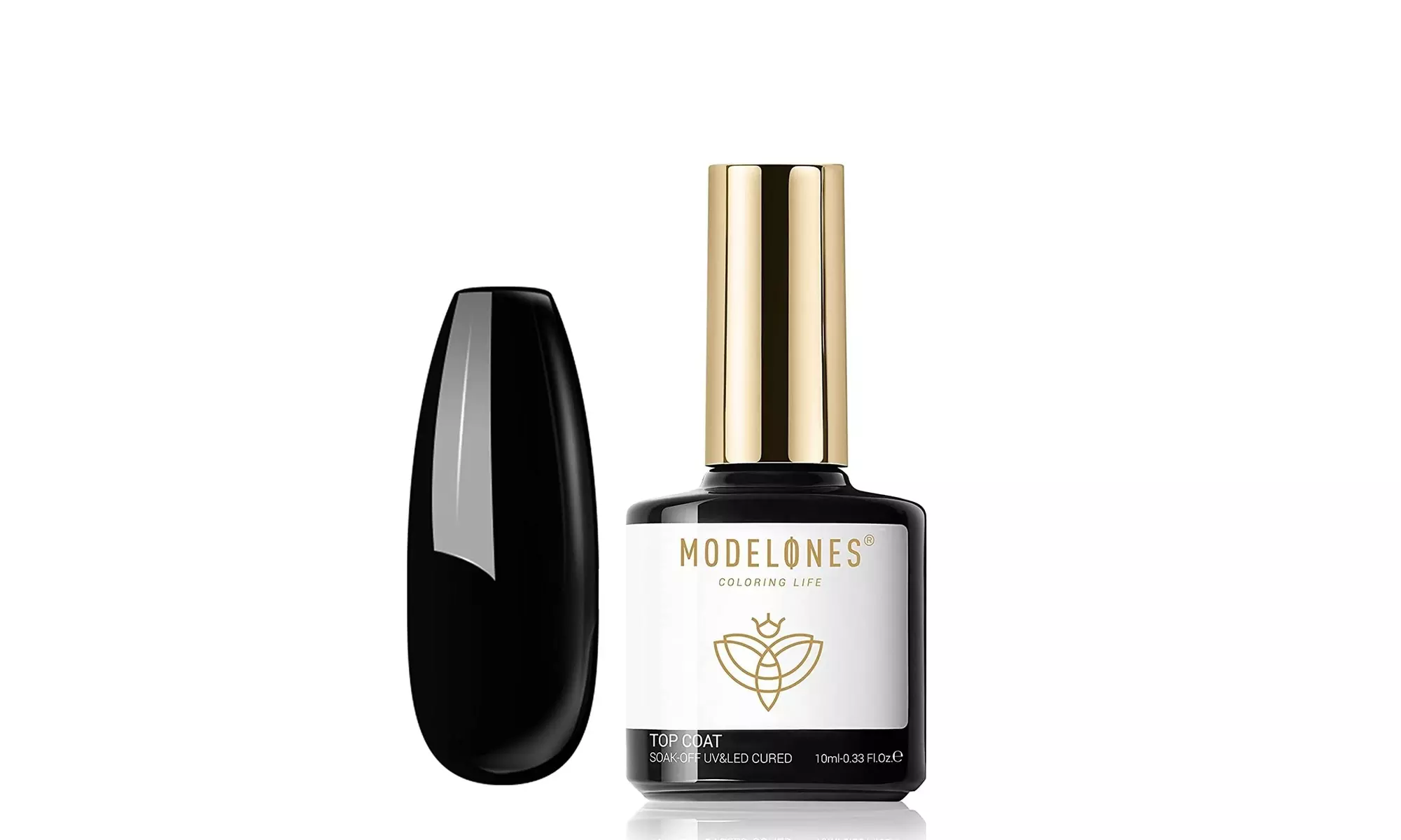 Modelones Gel Top Coat- 10ML No Wipe Top Coat Gel Nail Polish - Primary Image