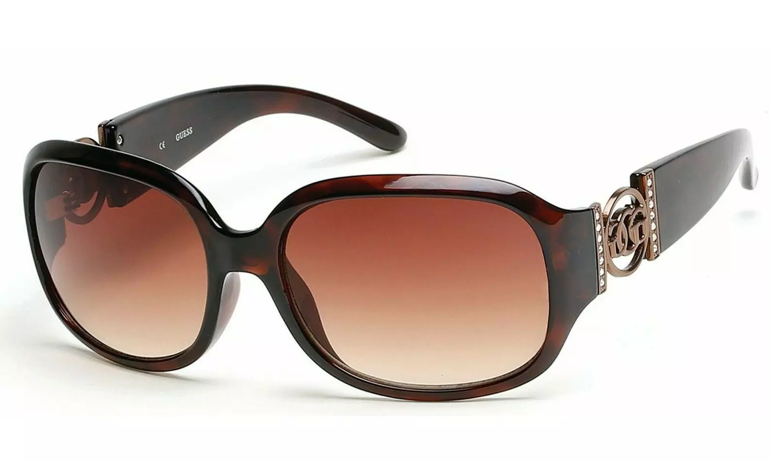 Guess Women Sunglasses GU7005F-TO34-59 Havana Frame / Brown Gradient Lenses - Primary Image