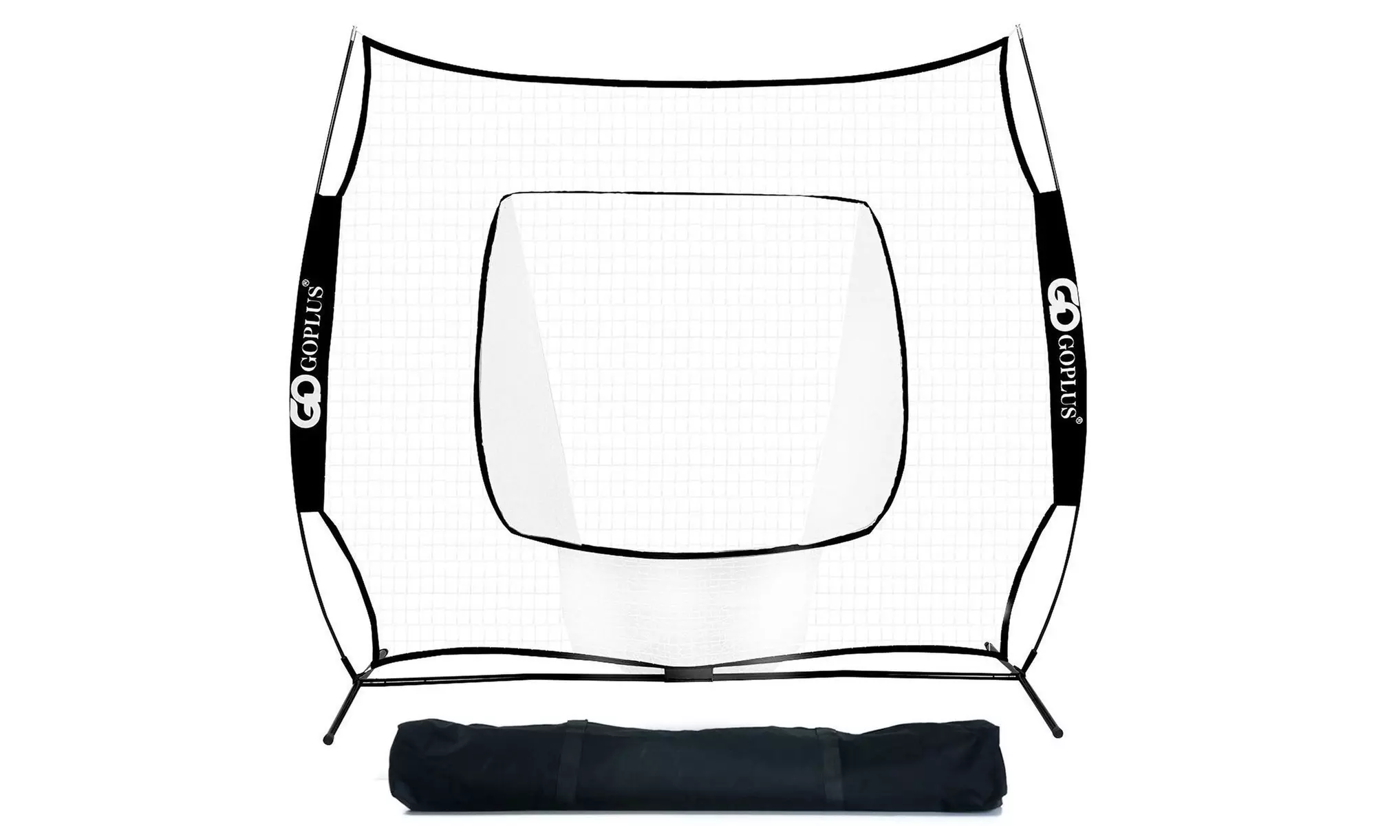  7X7' Baseball Softball Practice Hitting Training Net Bow Frame black - Primary Image