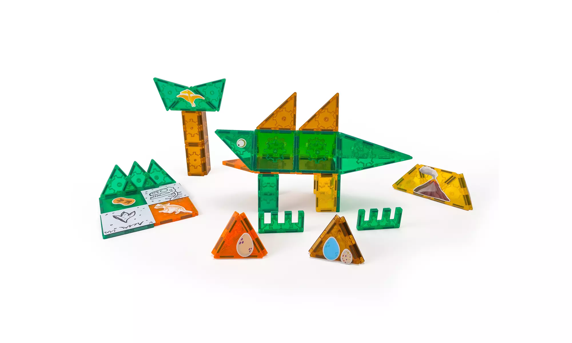 Tytan Magnetic Tiles Dinosaur Kit - 60pcs