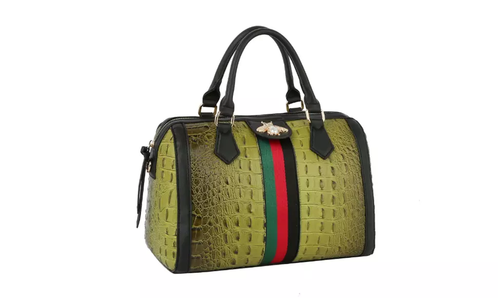 Large capacity Satchel handbag shoulder bag with Detachable Crossbody Strap