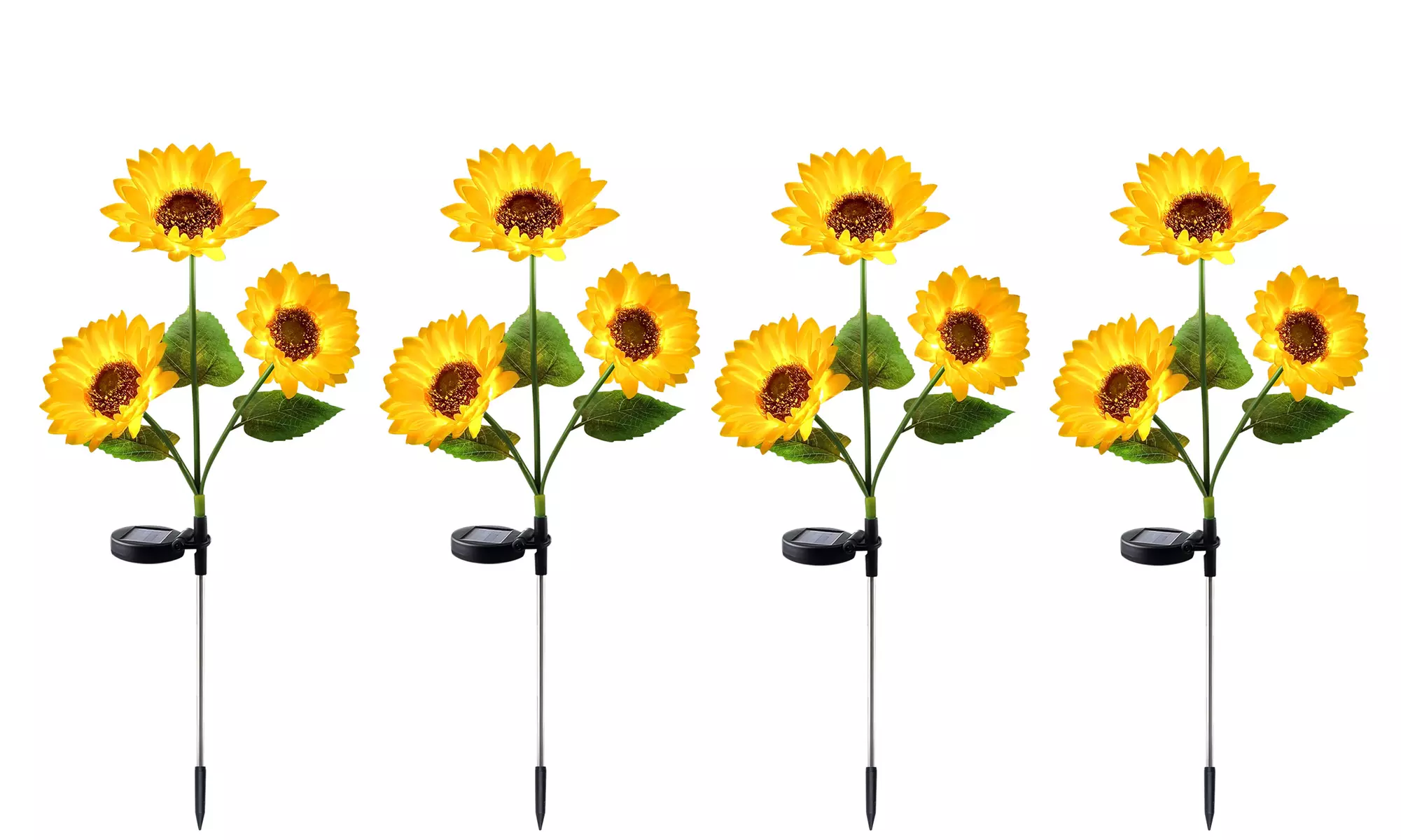 2/4/6 Pcs Solar Lights  Solar Sunflower Light Outdoor Garden Decor Waterproof