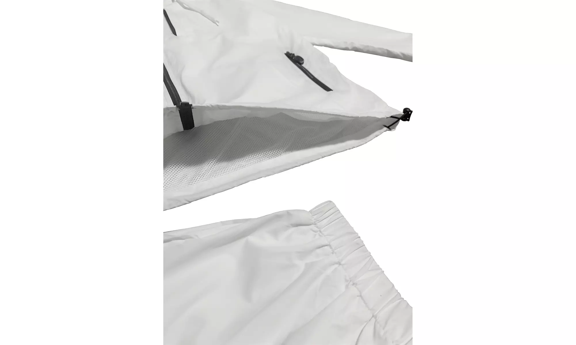 Men's 2-Piece light weight Windbreaker Suit Sauna GYM Set with Mesh Lining 