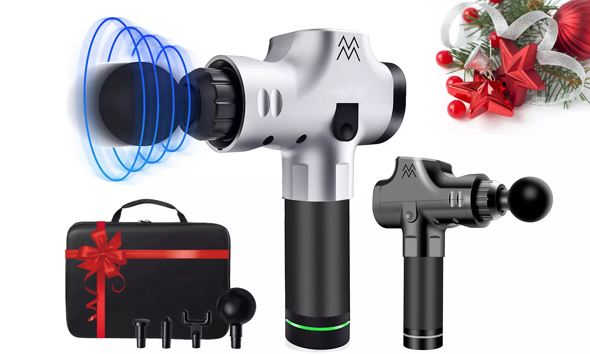 30 Speeds Massage Gun Handheld Deep Tissue Muscle Massager Percussion Device - Primary Image