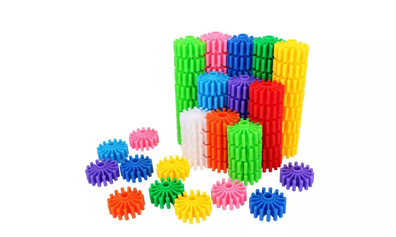 Gears Interlocking Building Set, 80 Pcs Gears Building Set - Primary Image