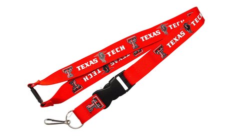 Texas Tech Raiders Lanyard Keychain Badge Holder NCAA - Red