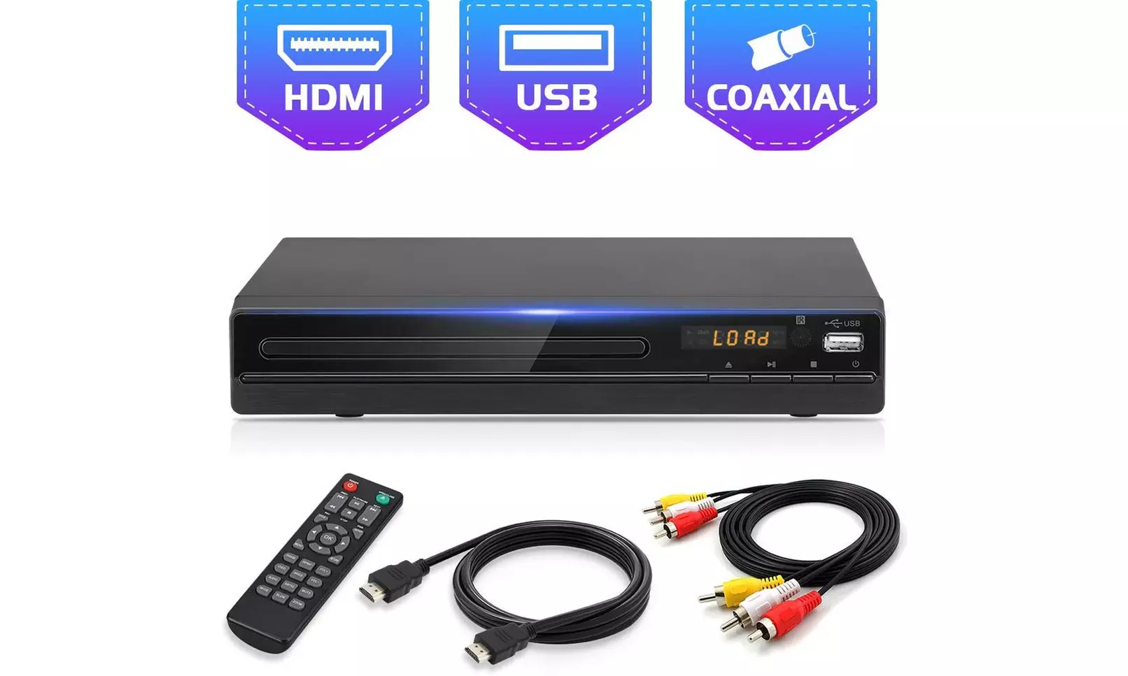 Jinhoo DVD Player for TV, All Region Free DVD CD Recorded Discs Player with HDMI - Primary Image