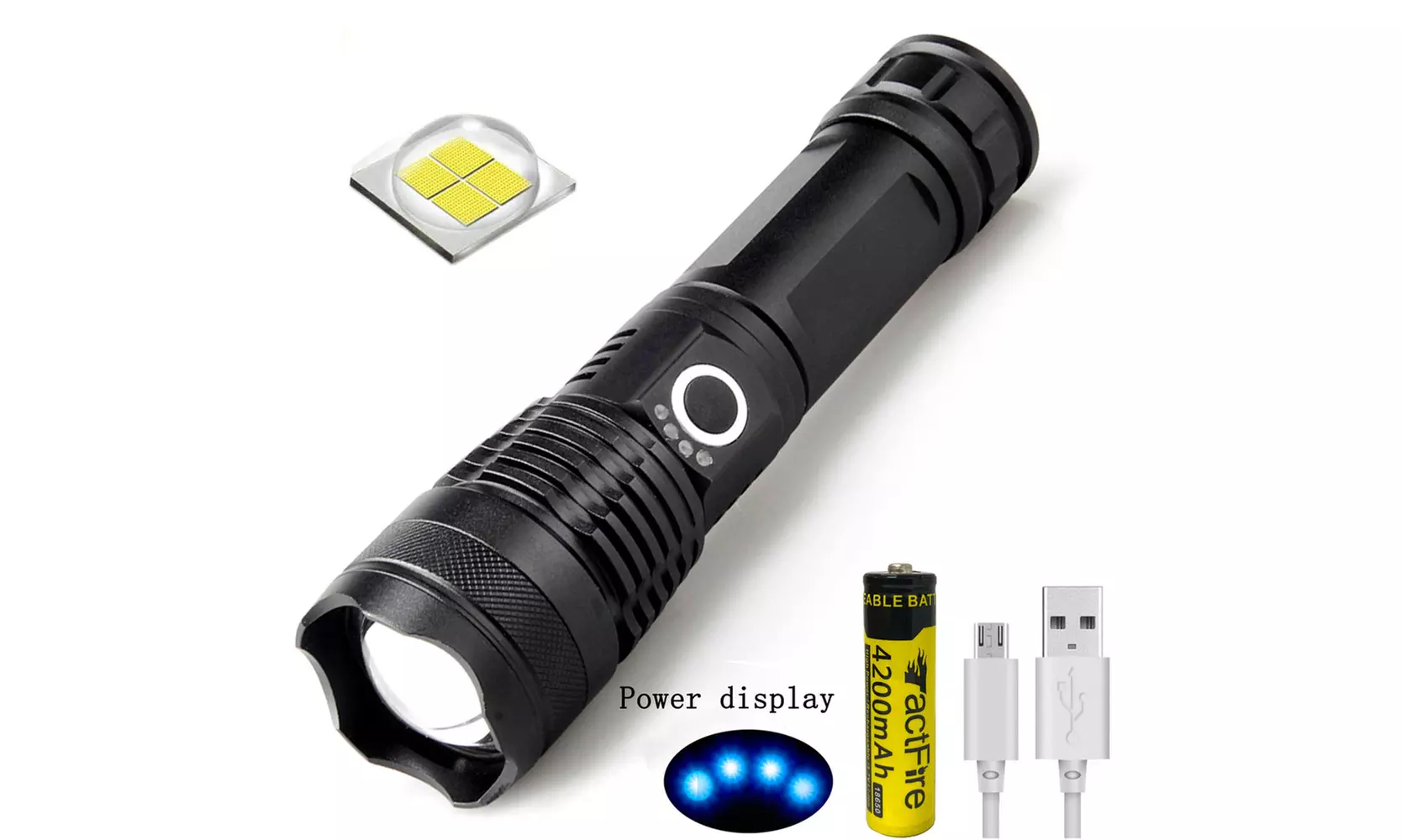 Rechargeable Zoom Flashlight  - Primary Image