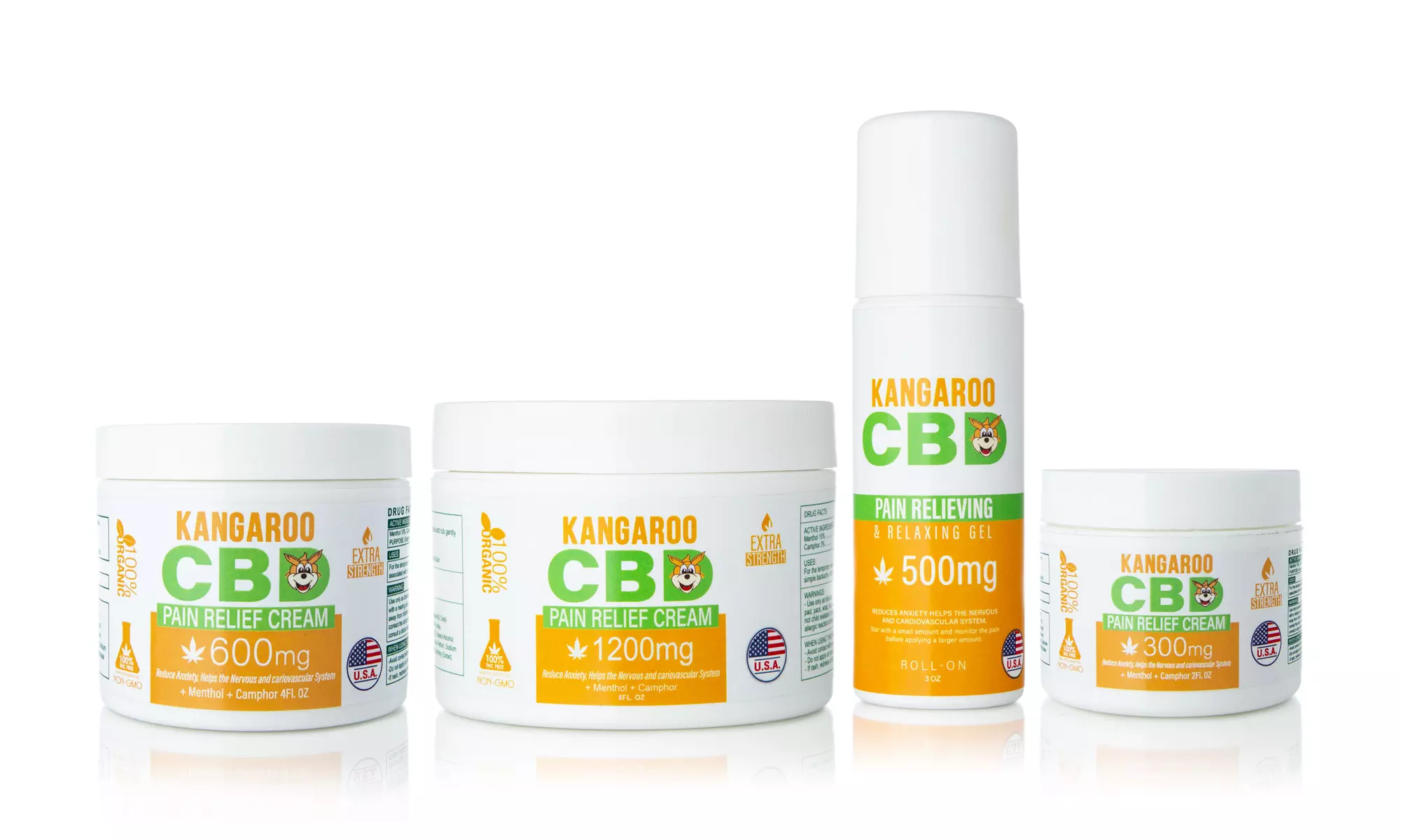 CBD Pain Relief Cream from Kangaroo CBD (300mg-1200mg) - Primary Image