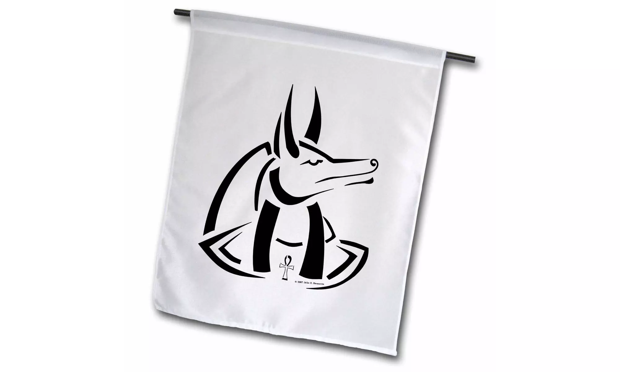  Garden Flag Anubis Egyptian God Tribal Art on white background - 12 by 18-inch - Primary Image