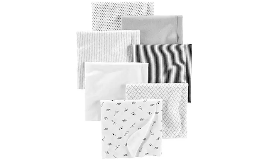 7-Pack Flannel Receiving Blankets - Primary Image