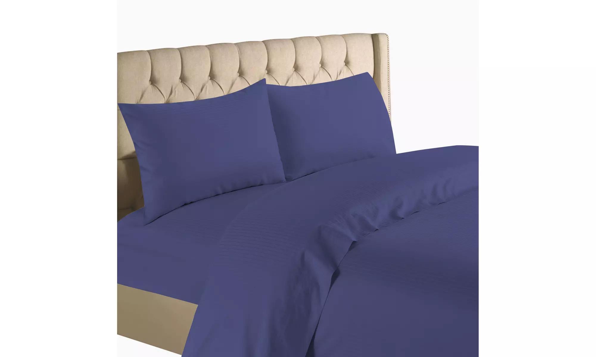 Bedding Collection 1200 Thread Count 100% Cotton Stripe Sheet Set