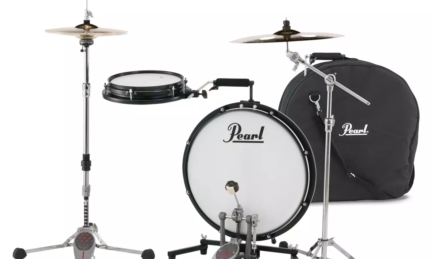 Pearl Compact Traveler 2-Piece Drum Kit w/ Travel Bag - Second Medium