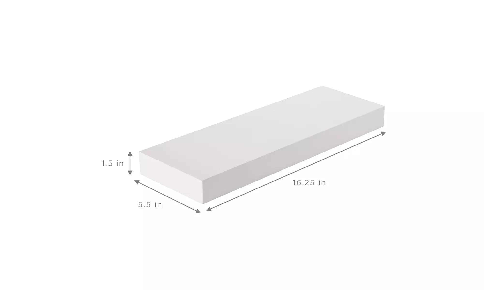 Sorbus Floating Shelves, Modern Hanging Wall Shelf Décor - 16 Inches - 3 Pack