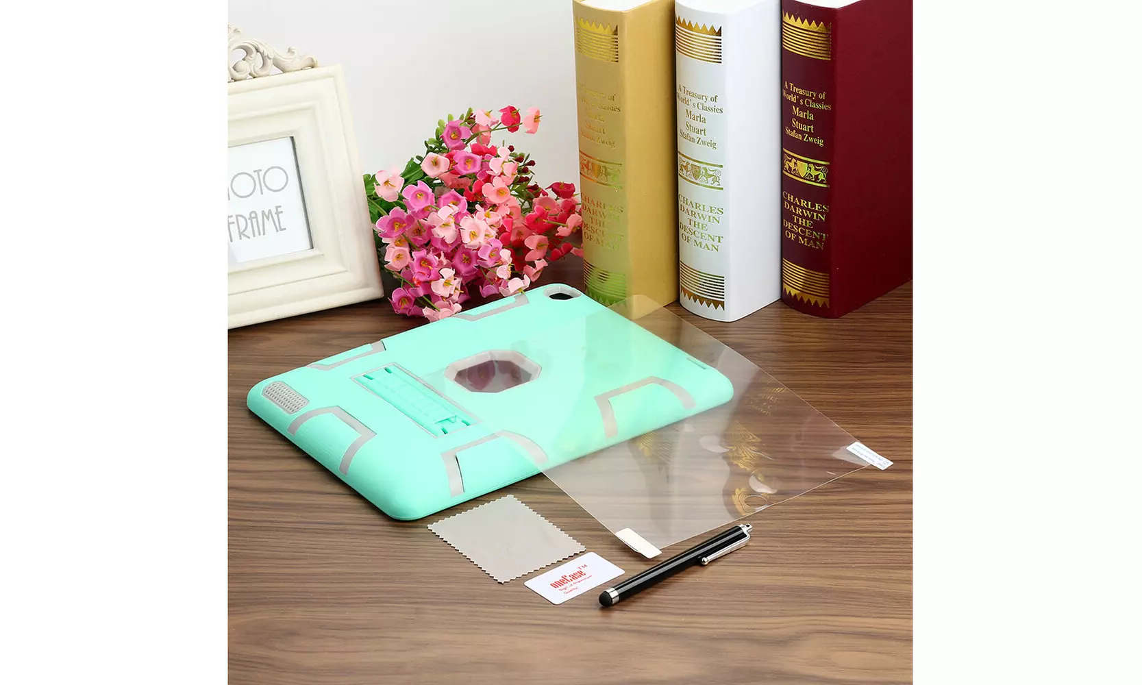 Heavy Duty Shockproof Rubber Case Stand Cover For Apple iPad (5th Generation) - Primary Image