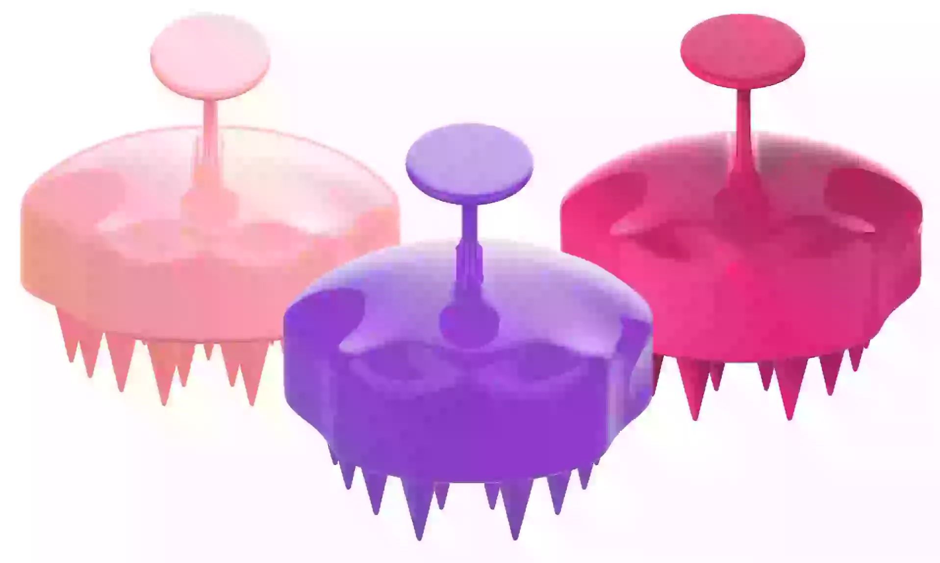 Rejuvenating and Soothing Silicone Hair and Scalp Massager Brush