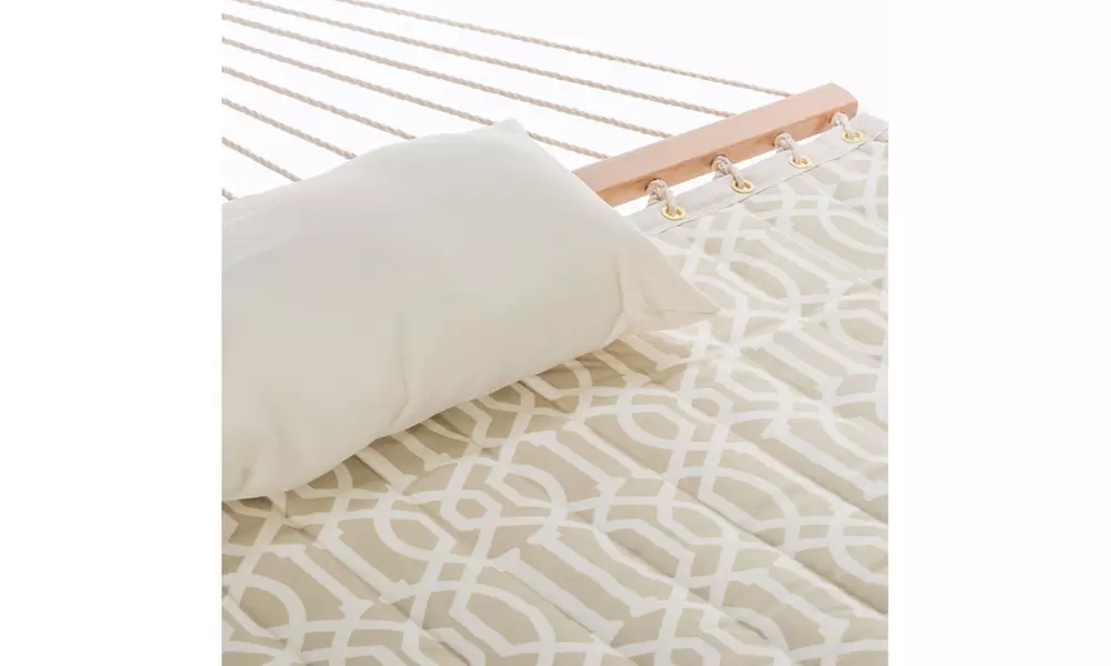 Castaway Quilted Single Hammock with Stand and Pillow - Second Medium