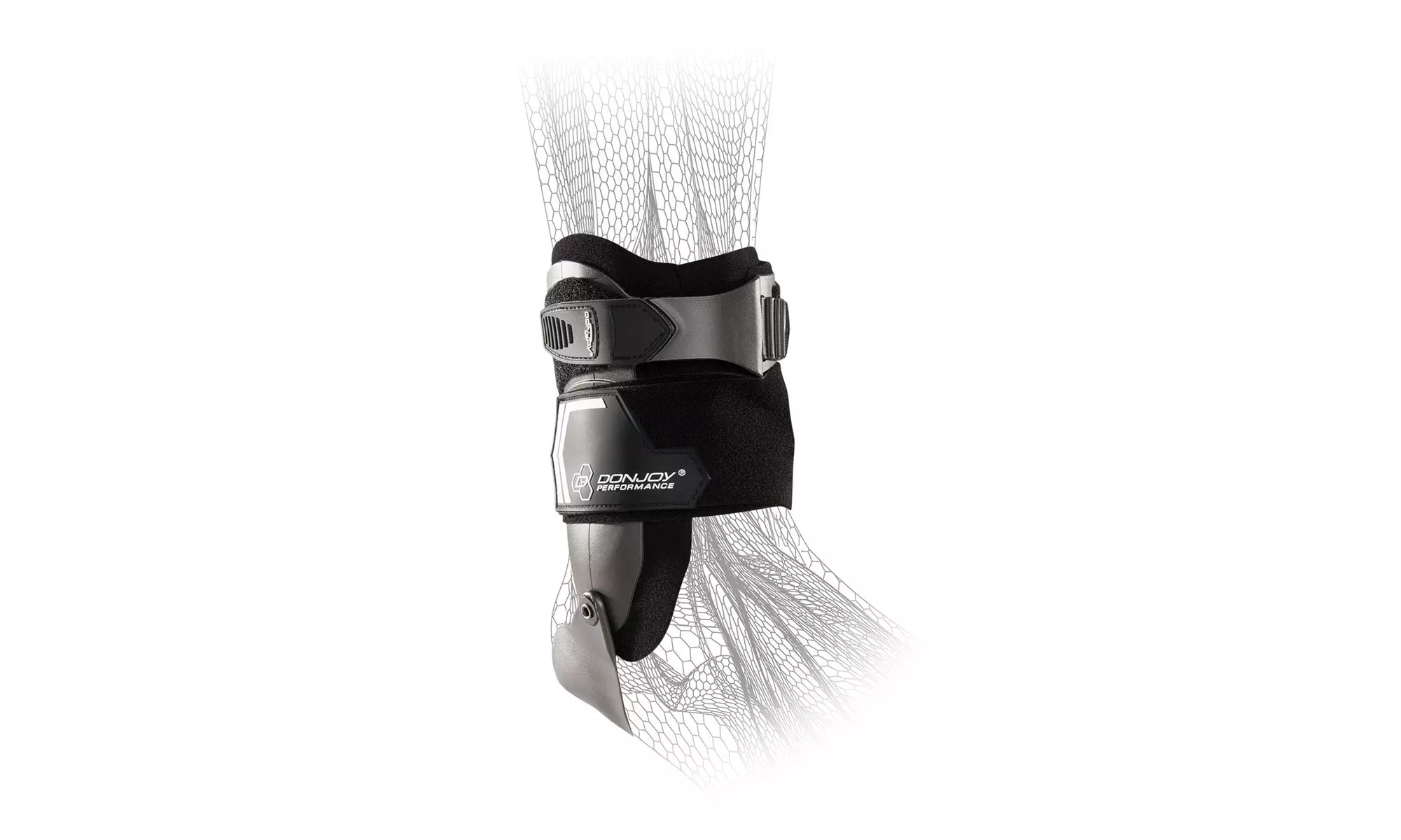 Donjoy Performance Bionic Stirrup Ankle Brace (Black/Medium/Right) - Primary Image