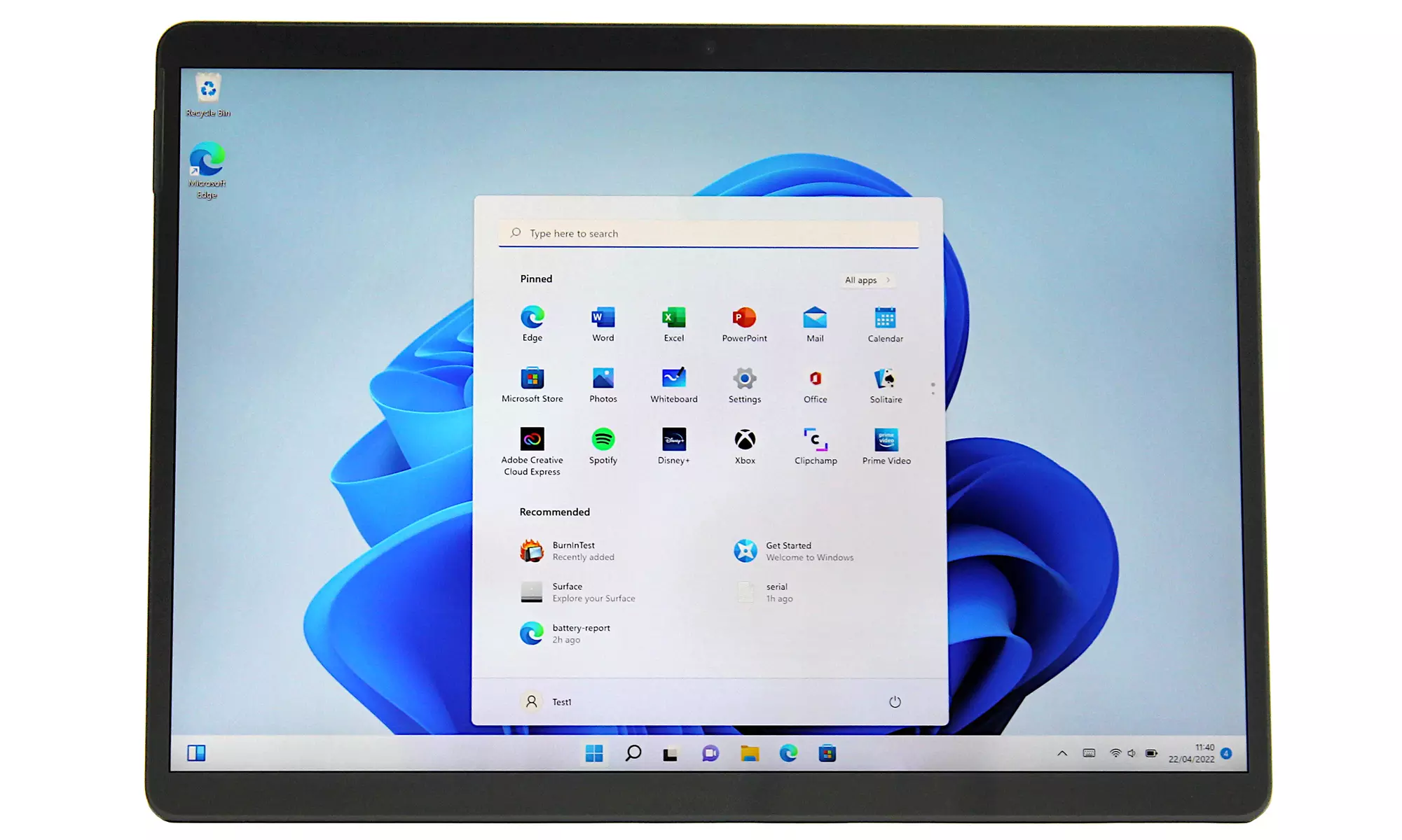  Microsoft Surface Pro 8- 13" Core i5  8GB RAM  256GB SSD (Grade A- Refurbished) - Primary Image