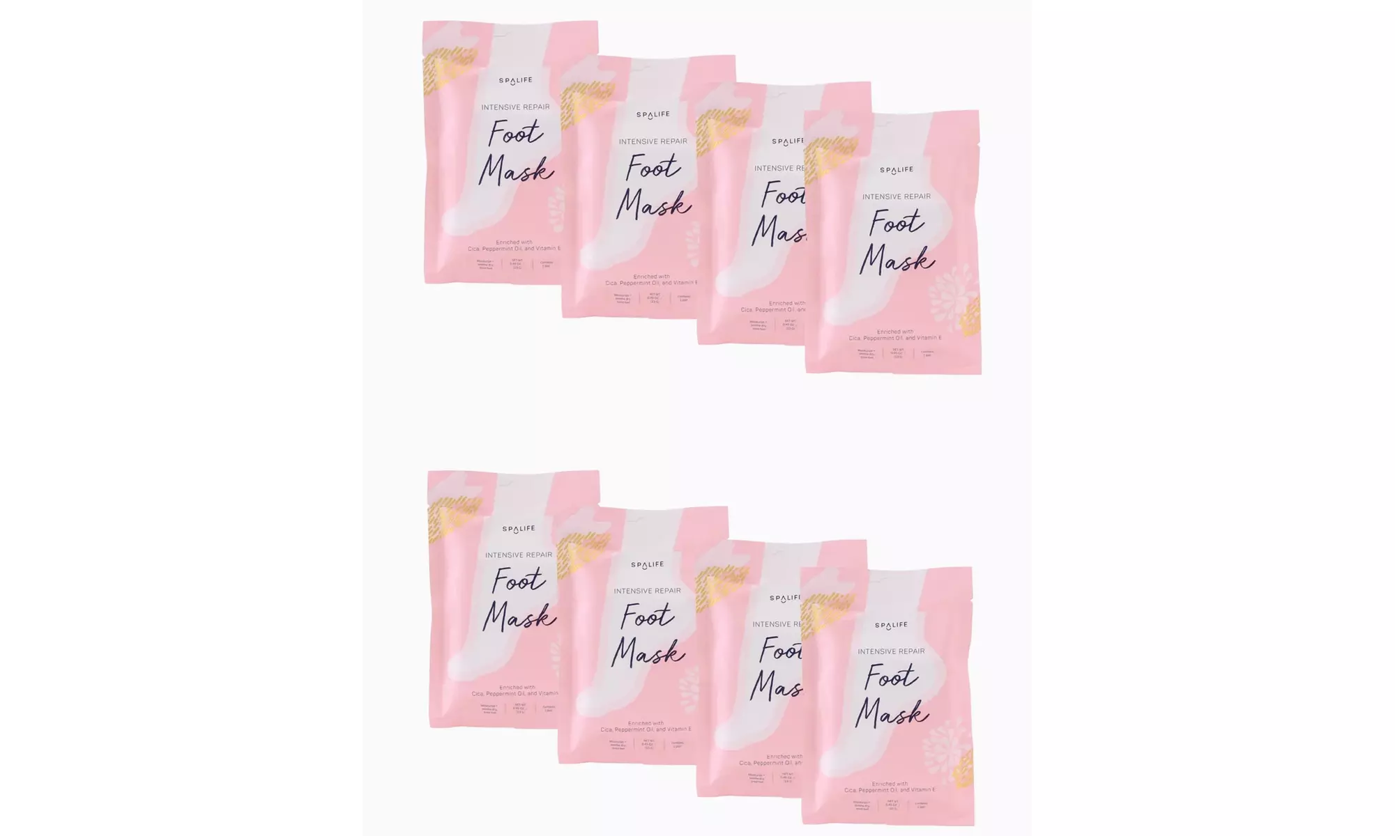 SpaLife Foot Masks: intensive repair soothing foot masks - 8 pack - Primary Image