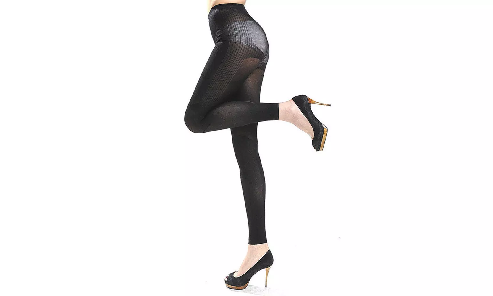 Women Body Shaper Panties  Sculpting Sleep Leg Shaper Pants Legging Socks   - Second Medium