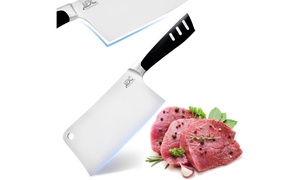 7-Inch Stainless Steel Meat Cleaver Professional Butcher Knife Kitchen Chopper