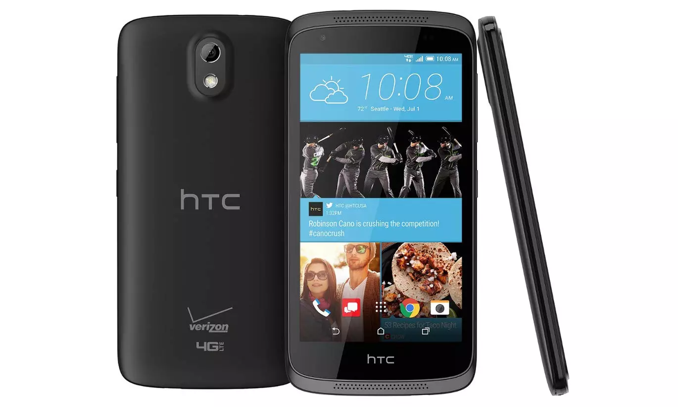 HTC Desire 526 D100L Verizon Phone w/ 8MP Camera - Black - Primary Image