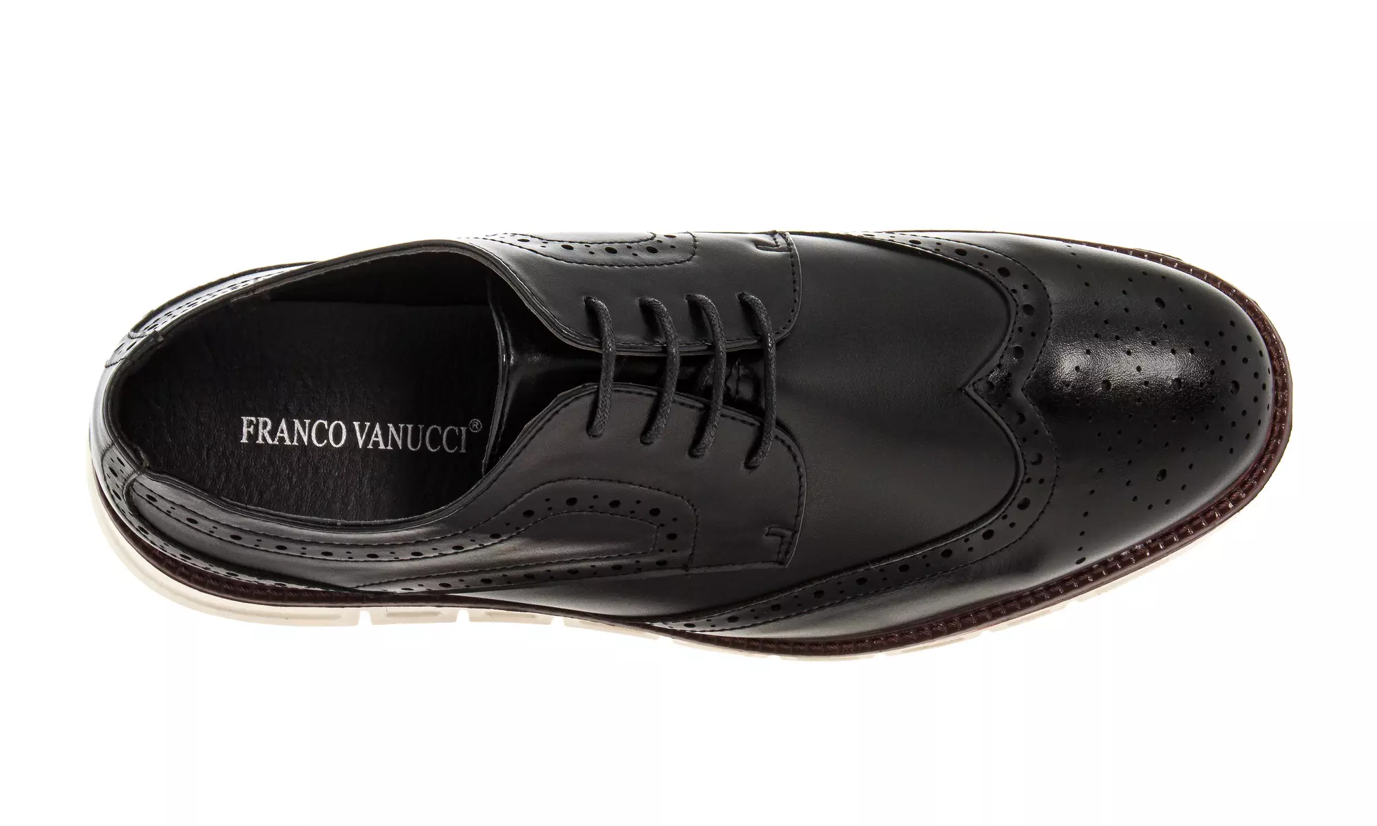Franco Vanucci Men's Wingtip Casual Oxford Shoes