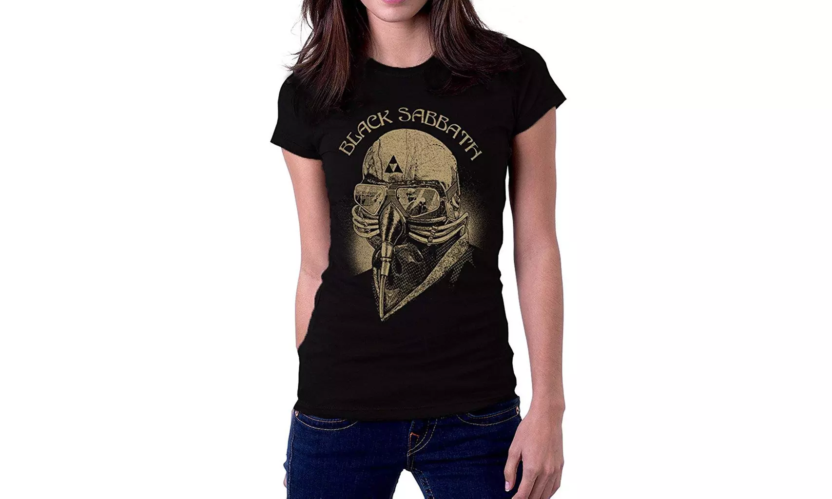 Black Sabbath US Tour '78 Mask Iron Man Tony Stark Women's T-Shirt - Primary Image